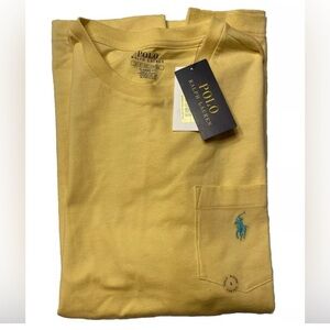 Polo Ralph Lauren Men's Yellow Classic Fit Crew Neck T Shirt Size Small  NWT